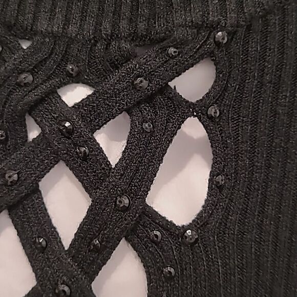 Mercer Street Studio black ribbed sweater size Large - Picture 6 of 13